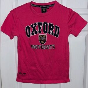 Pink Oxford University shirt girl size 9/10